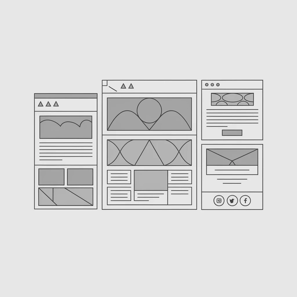 AI generating a wireframe layout