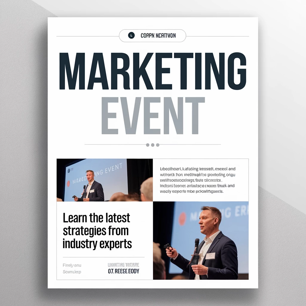 Business flyer generator interface