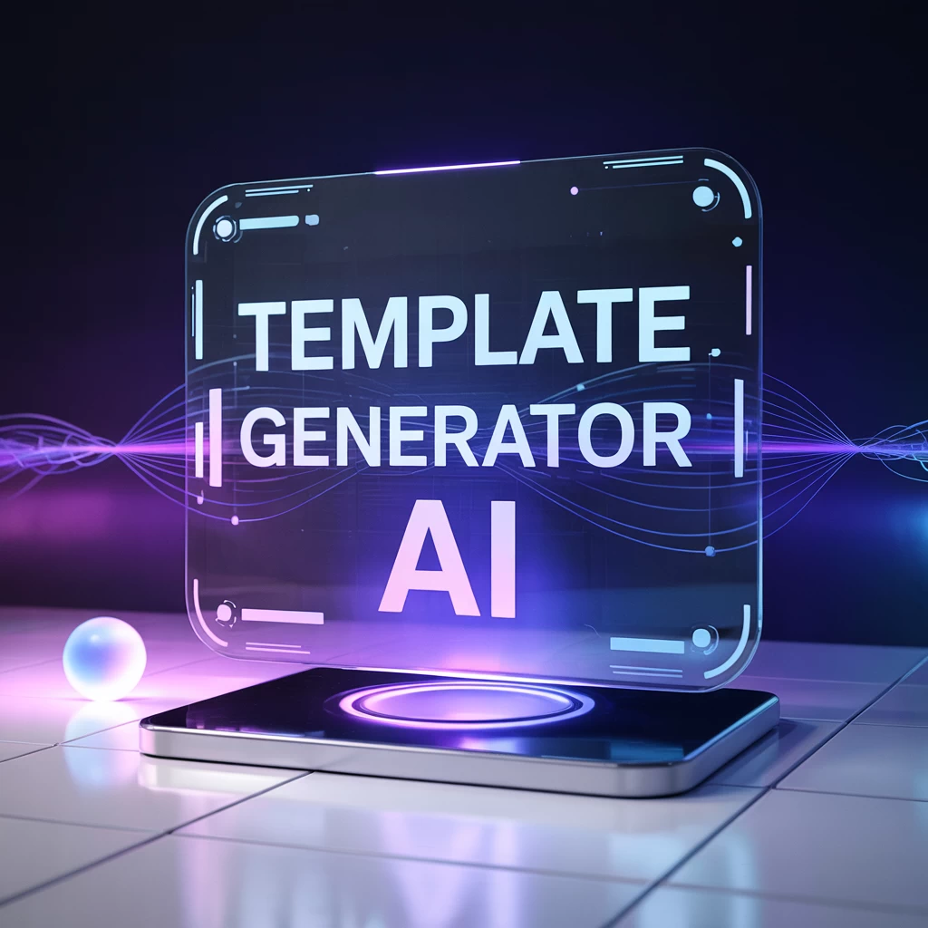 Template generator working on business site layout
