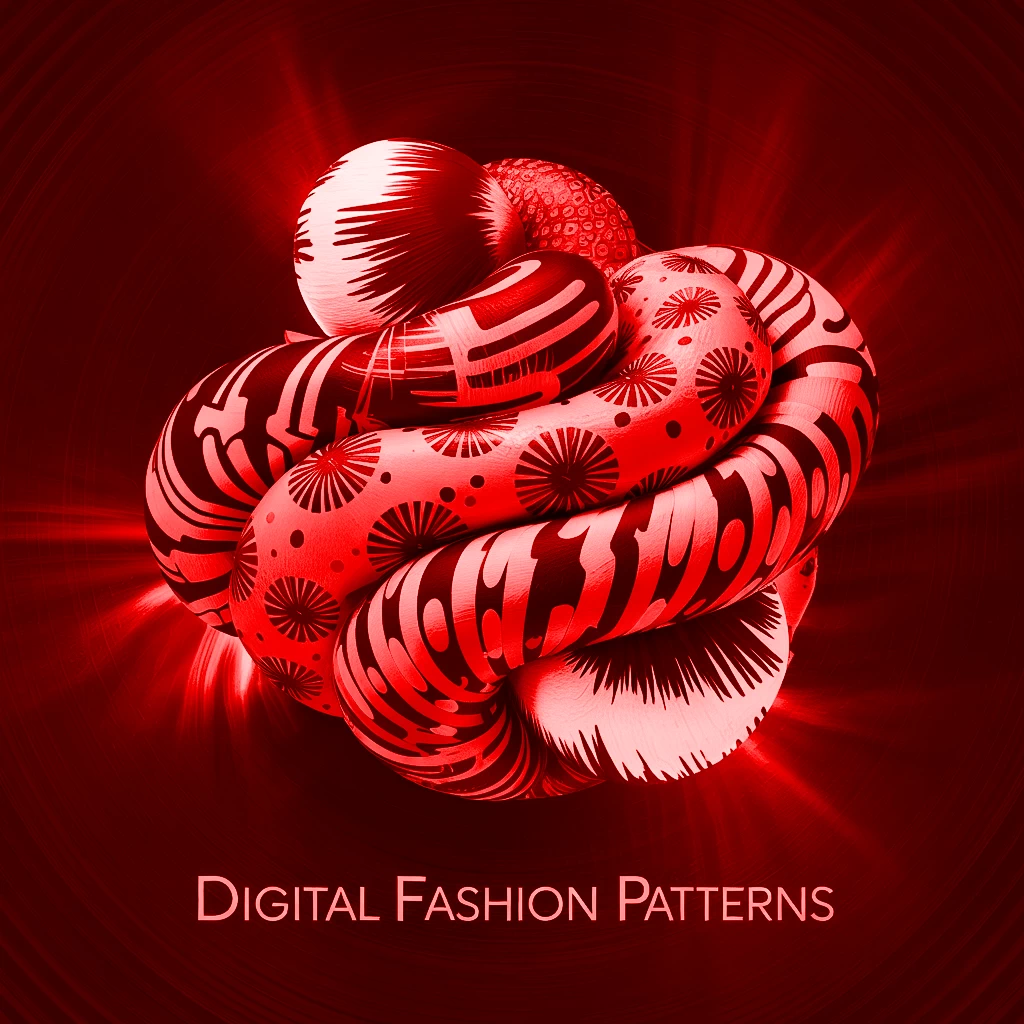 Digital fashion patterns and 3d printing art