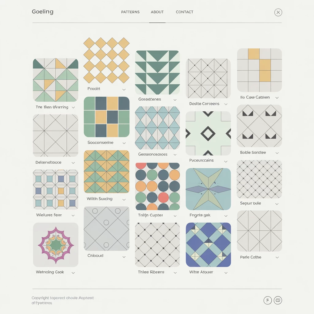 Free website preview with AI art patterns and bright colours
