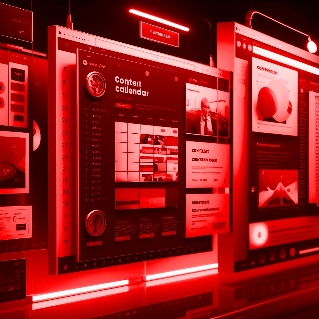 Online course website layout example